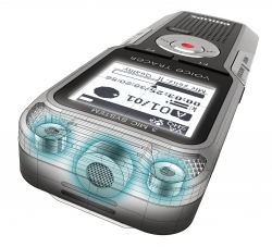 Philips Voice Tracer DVT 5000 mit Zoom-Mikrofon