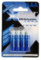 XCell Akku Micro (AAA) 1,2 V , 1000 mAh, im 4er Pack